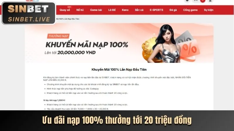 Chọn trò chơi và đặt cược